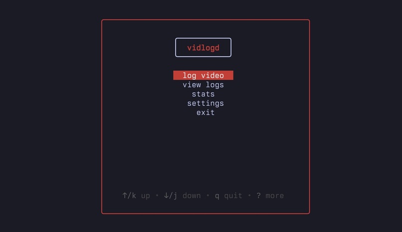vidlogd – screenshot 1