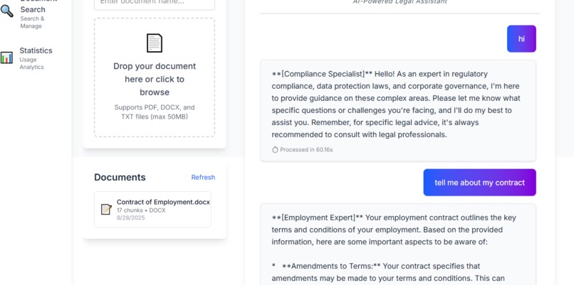 legalai – screenshot 2