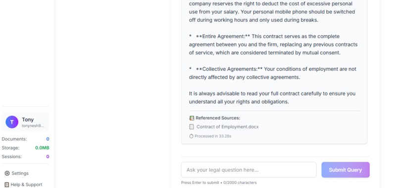 legalai – screenshot 3