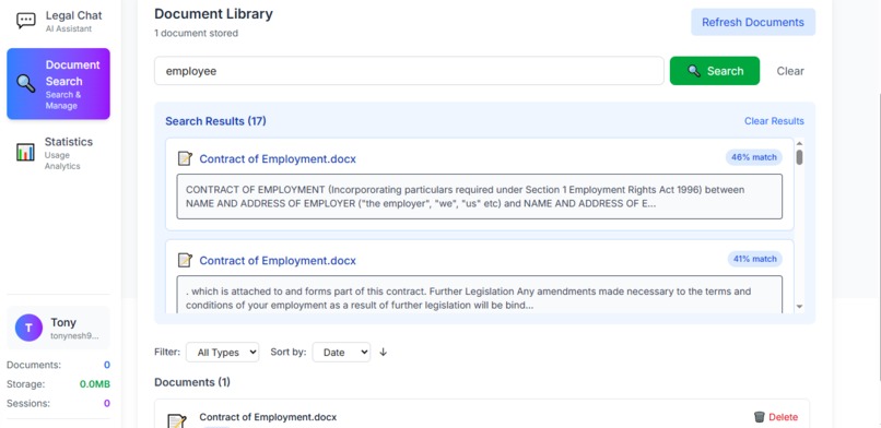 legalai – screenshot 4