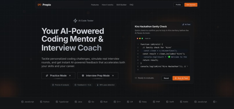 Prepio - Complete AI-Powered Coding Education Platform – screenshot 1