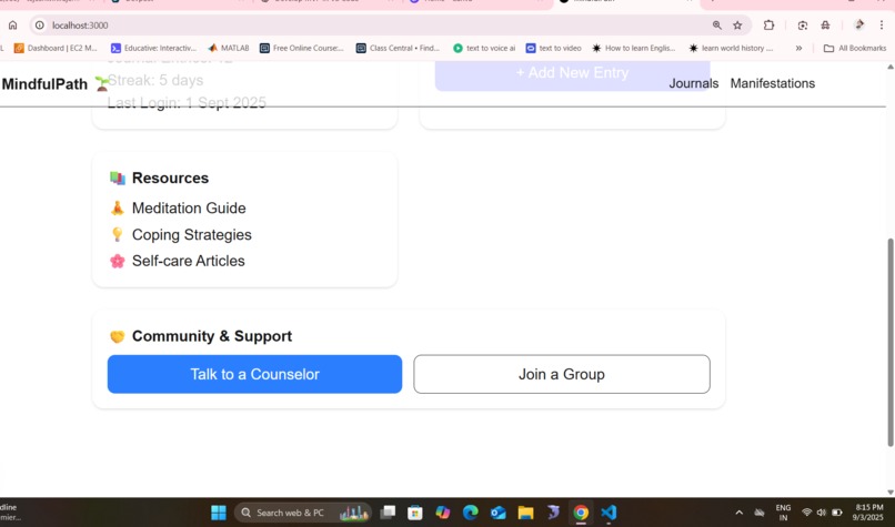 MindMate – Student Mental Health Companion – screenshot 10