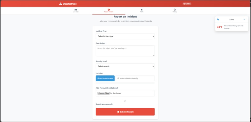 DisasterPulse – screenshot 2