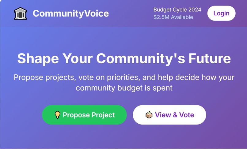 CommunityVoice – screenshot 1