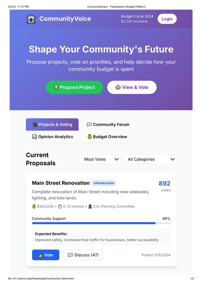 CommunityVoice – screenshot 4