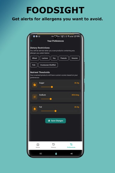 FOODSIGHT – screenshot 1