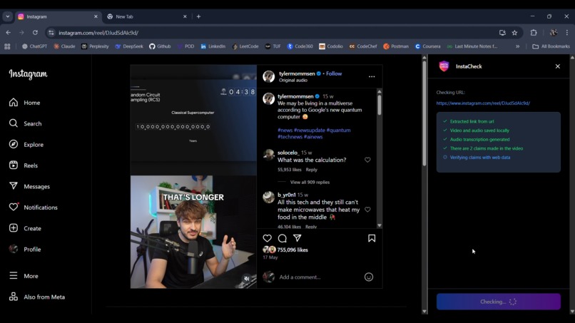 InstaCheck – screenshot 1