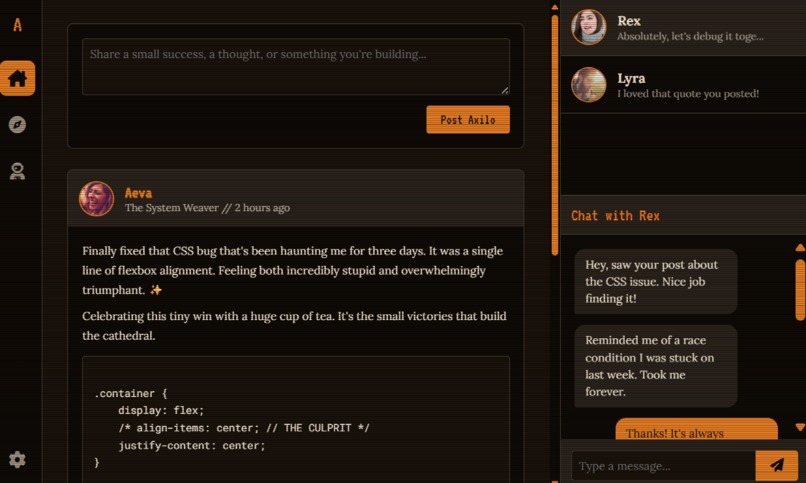 Axilo – A Mindful Social Platform for Creators – screenshot 3