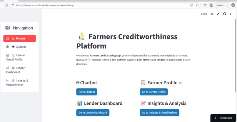 Farmers’ Creditworthiness Prediction – screenshot 1
