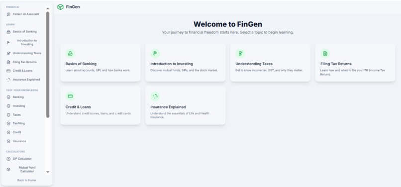 FinGen(Finance Generation) – screenshot 1