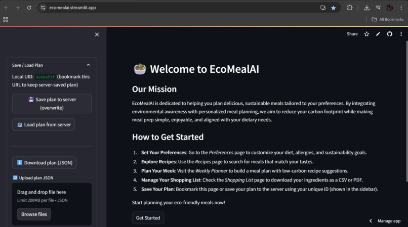 EcoMealAI – screenshot 1