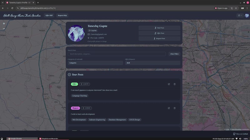 Skill-Swap – screenshot 1
