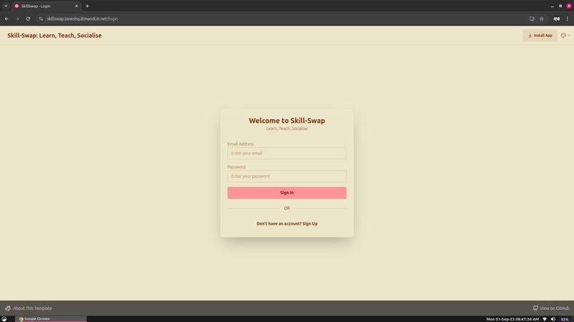 Skill-Swap – screenshot 4
