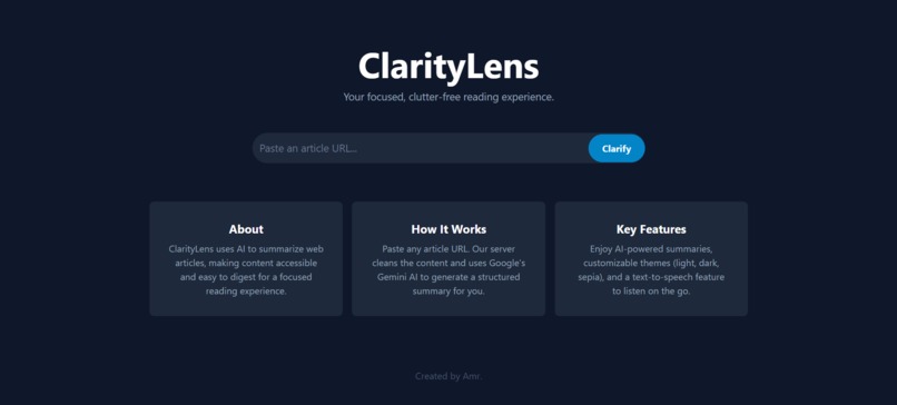 ClarityLens – screenshot 1