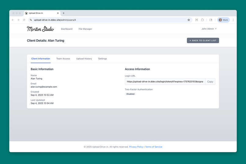 Upload Drive-In – screenshot 3