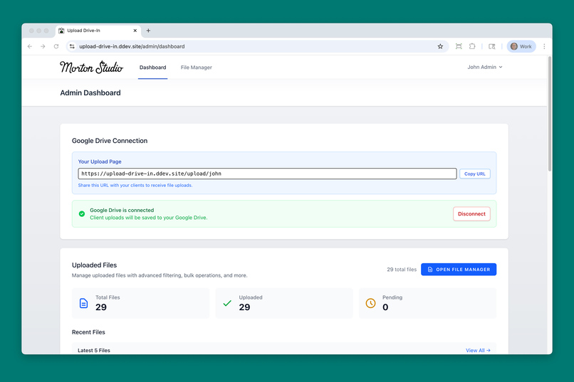 Upload Drive-In – screenshot 4