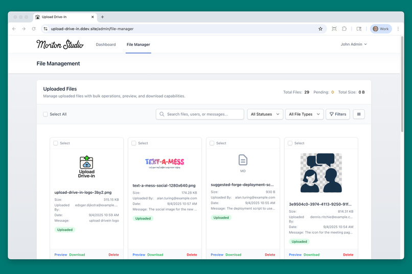 Upload Drive-In – screenshot 1