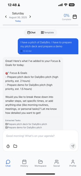 DailyBro – screenshot 2