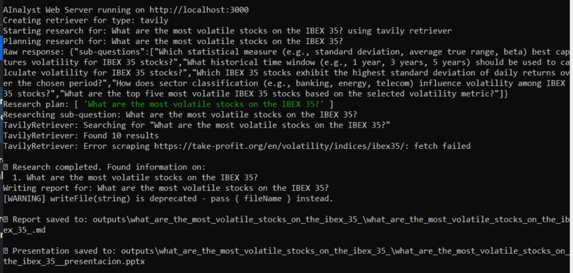 AInalyst – screenshot 4