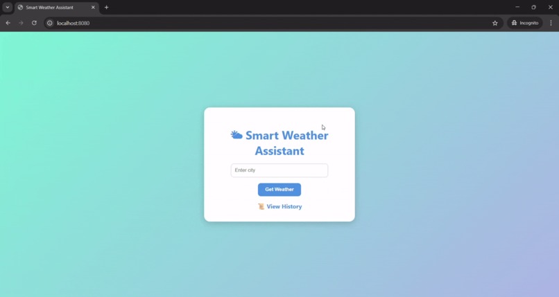 Weather Assistant – screenshot 1