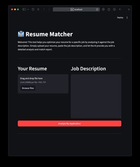 Resume Matcher – screenshot 1