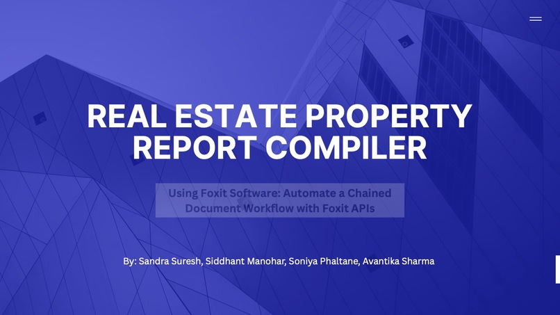 Real Estate Property Report Compiler – screenshot 1
