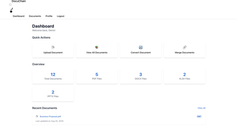 Docu Chain – screenshot 2