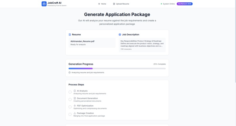 Job Craft AI – screenshot 1