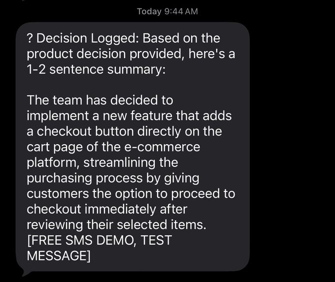 AI Product Assistant with Vonage SMS – screenshot 5
