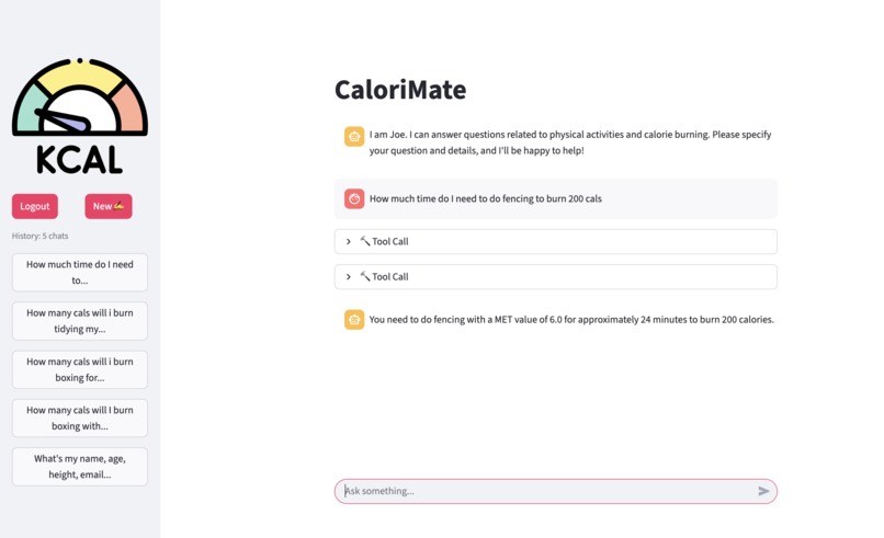 CaloriMate – screenshot 1
