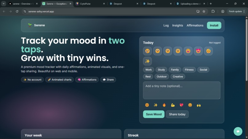 Serene – screenshot 1
