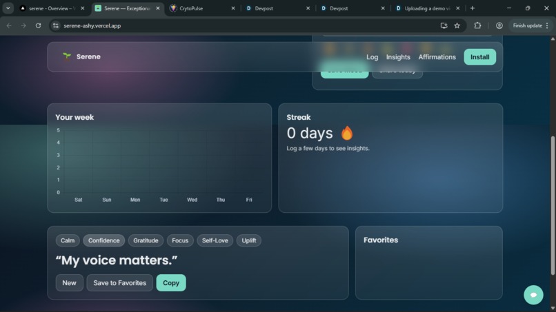Serene – screenshot 2