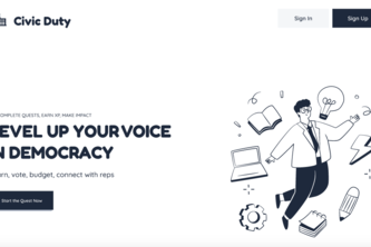 Civic Duty— Learn, simulate, and show up ready to vote.