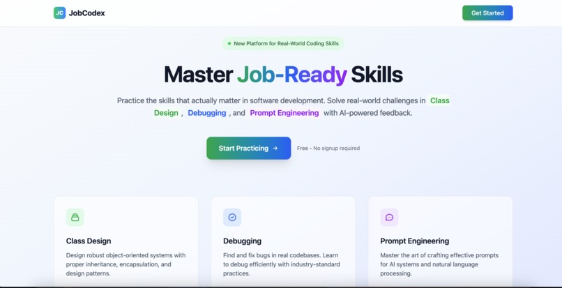 JobCodeX – screenshot 1