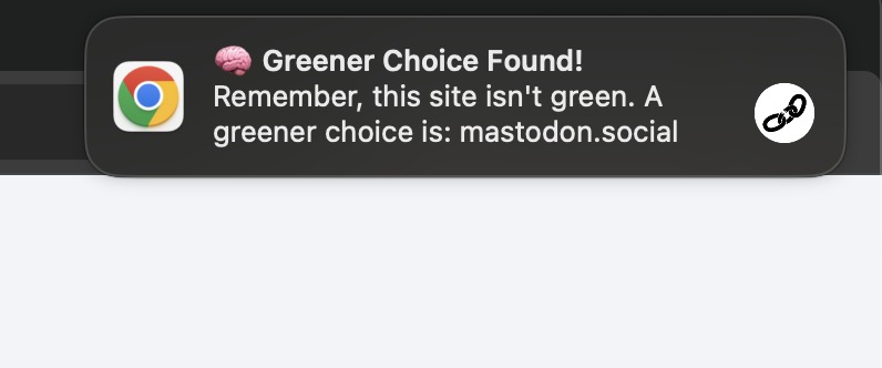 Sustainable Browser Tracker – screenshot 3