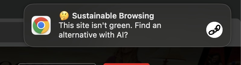Sustainable Browser Tracker – screenshot 2