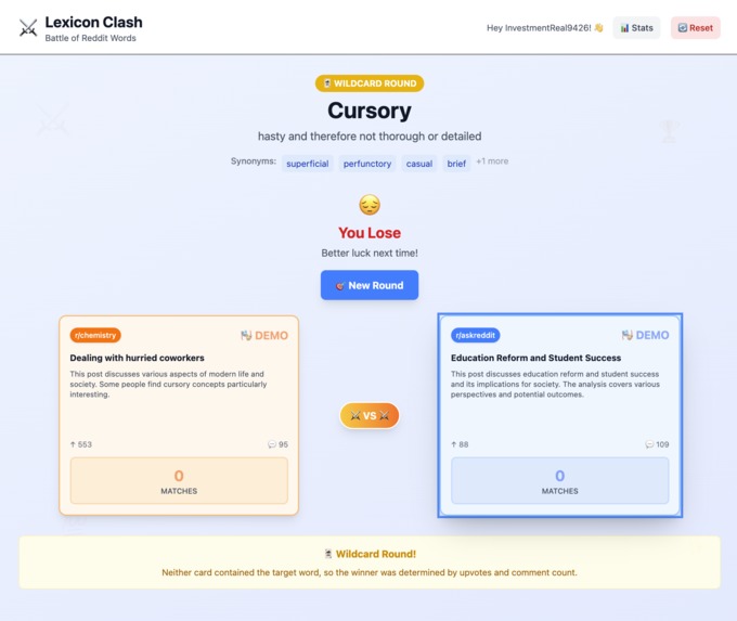 Lexicon Clash – screenshot 1