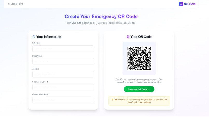 QuickAid – screenshot 4