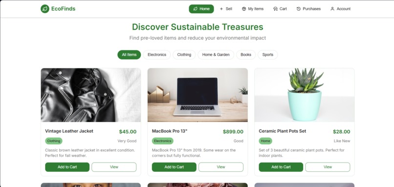 EcoFinds - Sustainable Second-Hand Marketplace – screenshot 3