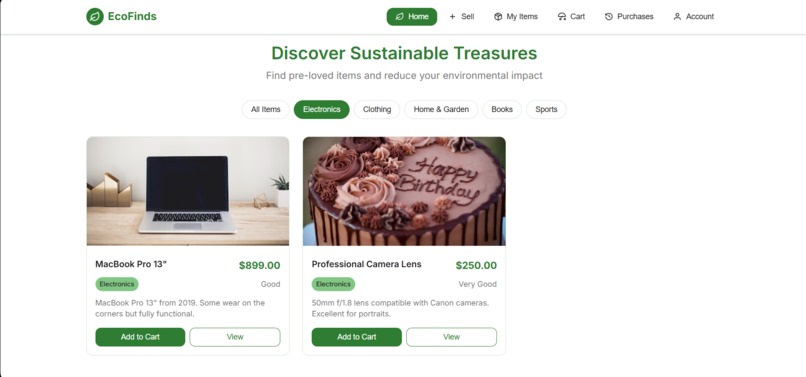 EcoFinds - Sustainable Second-Hand Marketplace – screenshot 4