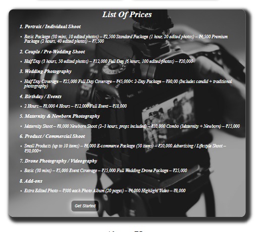 HK Photography Website – screenshot 3