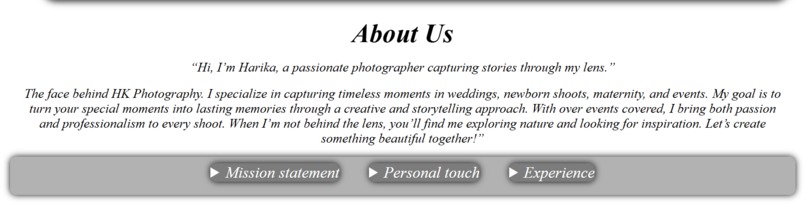HK Photography Website – screenshot 4