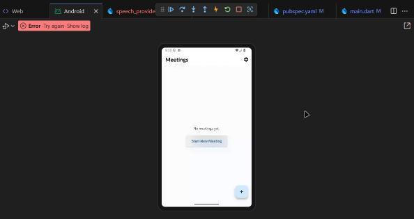 SMNA (Smart meeting notes app) – screenshot 1