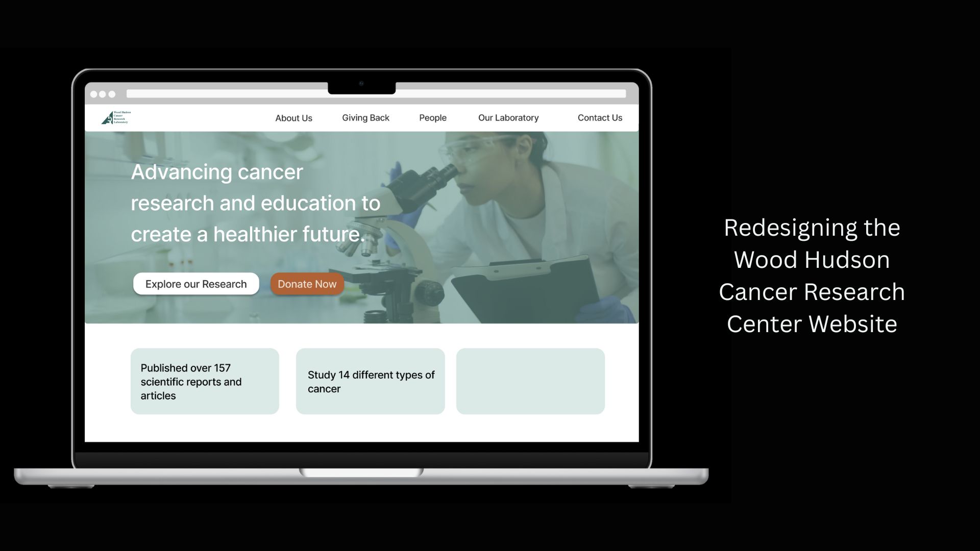 Redesigning the Wood Hudson Cancer Research Lab Website | Devpost