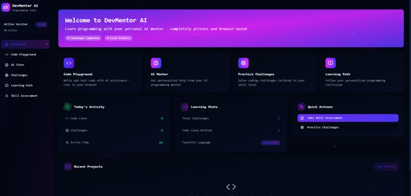 DevMentor AI – screenshot 2