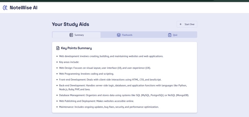 NoteWise AI – screenshot 1
