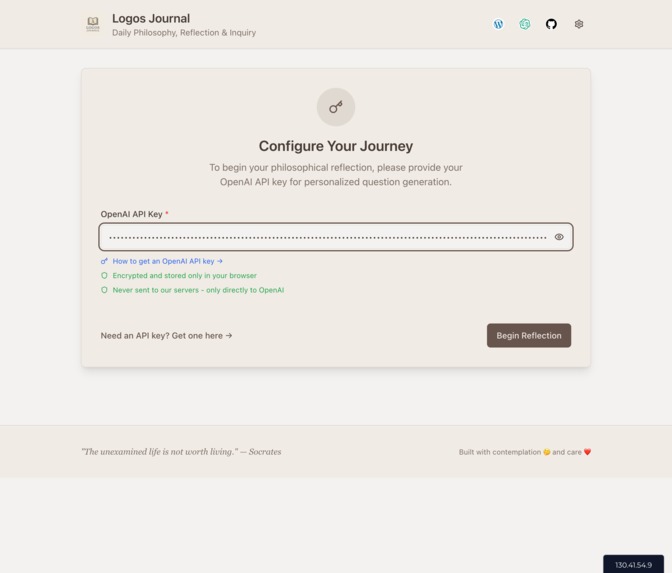 Logos Journal – screenshot 1