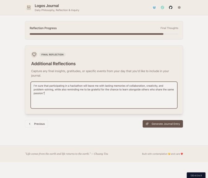 Logos Journal – screenshot 2