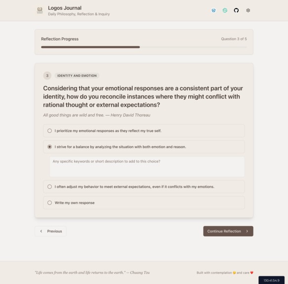 Logos Journal – screenshot 3