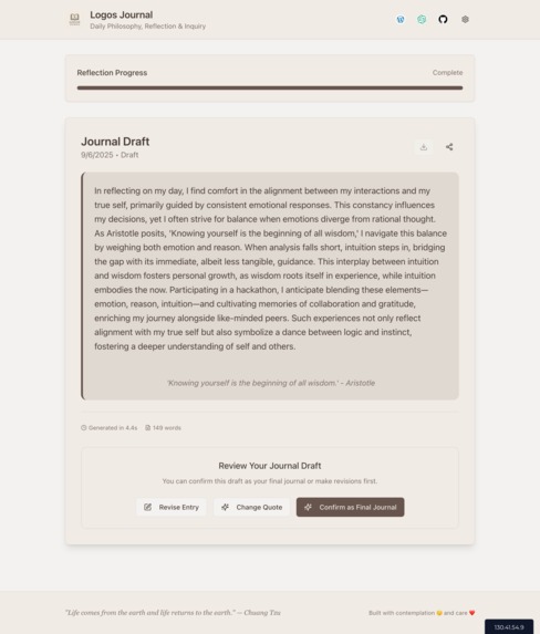 Logos Journal – screenshot 4